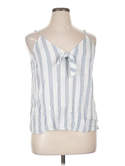 Pre-owned Lush Sleeveless Blouse In Silver