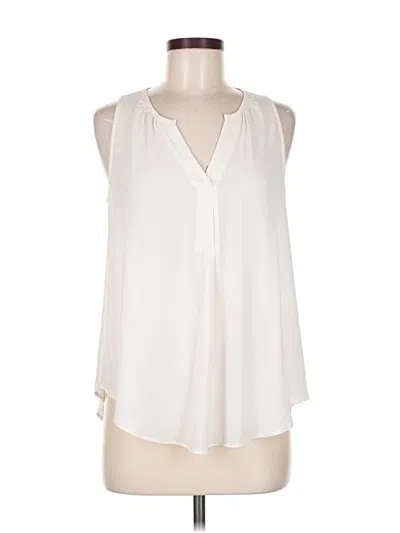 Pre-owned Lush Sleeveless Blouse In White