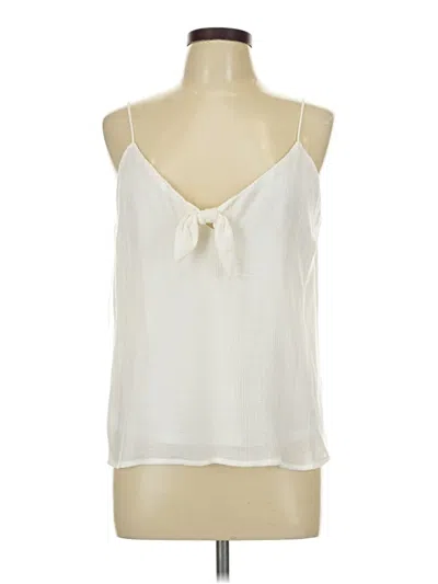 Pre-owned Lush Sleeveless Blouse In White
