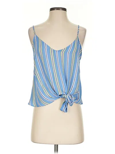Pre-owned Lush Sleeveless Top Blue Sweetheart Neckline Tops