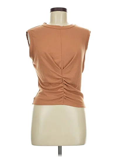Pre-owned Lush Sleeveless Top Brown Cowl Neck Tops