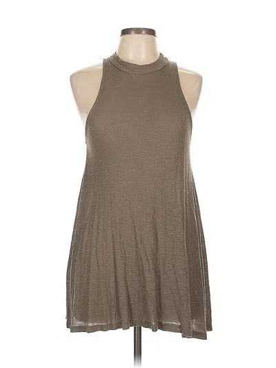 Pre-owned Lush Sleeveless Top Green Halter Neckline Tops
