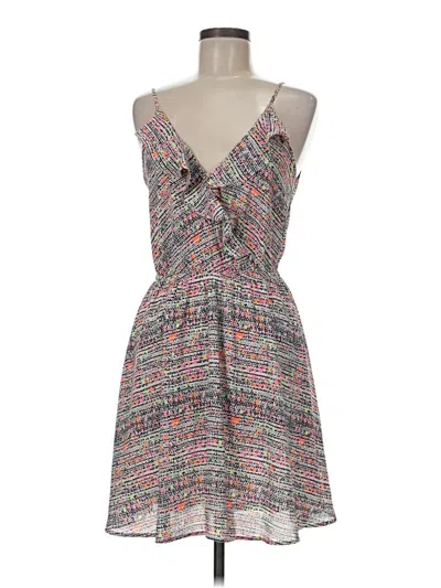 Pre-owned Lush Sleeveless Top Pink Plunge Neckline Tops
