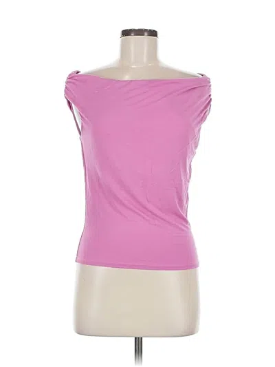 Pre-owned Lush Sleeveless Top Pink Strapless Neckline Tops