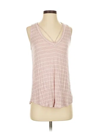 Pre-owned Lush Sleeveless Top Pink V Neck Tops