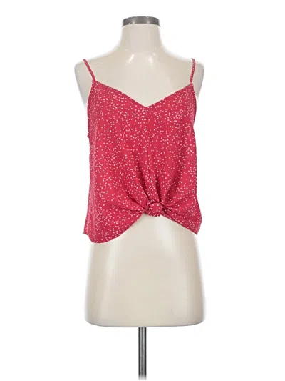 Pre-owned Lush Sleeveless Top Red Sweetheart Neckline Tops