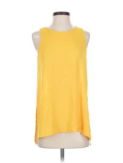 Pre-owned Lush Sleeveless Top Yellow Halter Neckline Tops