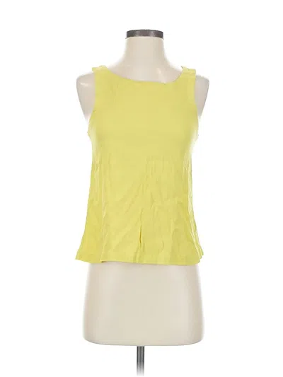 Pre-owned Lush Sleeveless Top Yellow Halter Neckline Tops