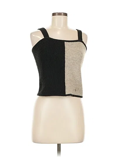 Pre-owned Lush Sweater Vest In Black