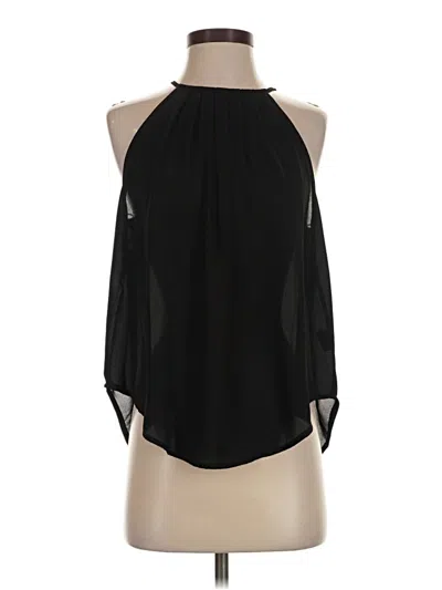 Pre-owned Lush Tank Top Black Halter Neckline Tops
