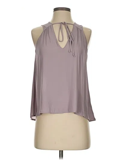 Pre-owned Lush Tank Top Gray Halter Neckline Tops