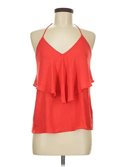 Pre-owned Lush Tank Top Red Halter Neckline Tops