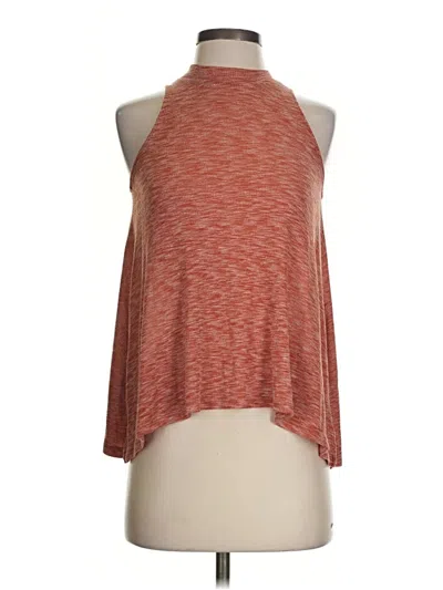 Pre-owned Lush Tank Top Red Halter Neckline Tops