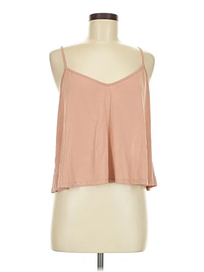 Pre-owned Lush Tank Top Tan Halter Neckline Tops
