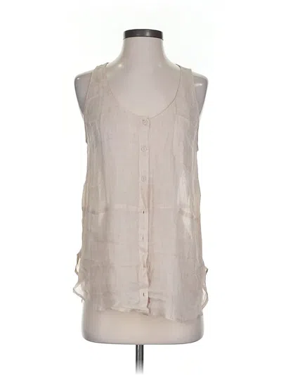 Pre-owned Lush Tank Top Tan Halter Neckline Tops In Brown