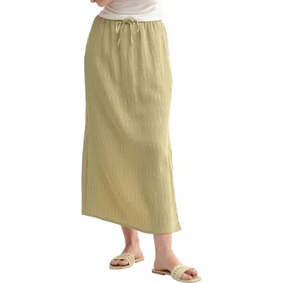 Lush Textured Midi Skirt