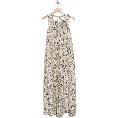 Lush Tie Back Loose Dress In Multi