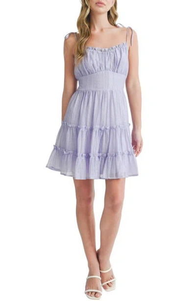 Lizzie Wrinkle Free Ruffle Tank Dress - Lavender (Small - 3X)