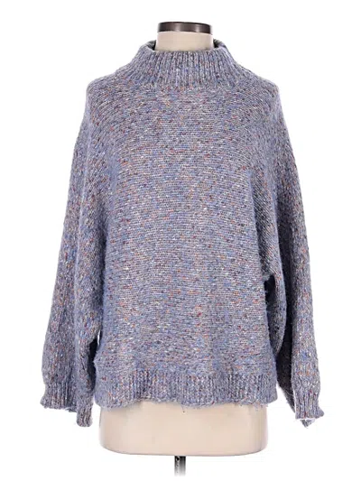 Pre-owned Lush Turtleneck Sweater In Blue