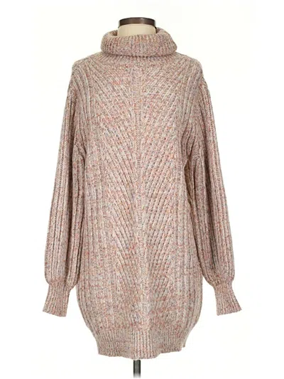 Pre-owned Lush Turtleneck Sweater In Brown