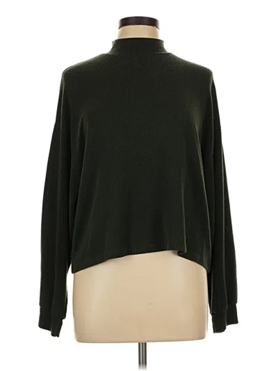 Pre-owned Lush Turtleneck Sweater In Green