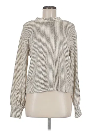 Pre-owned Lush Turtleneck Sweater In Silver