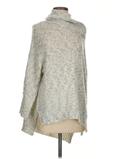 Pre-owned Lush Turtleneck Sweater In Silver