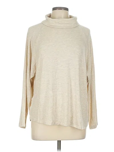 Pre-owned Lush Turtleneck Sweater In Tan