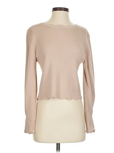 Pre-owned Lush Turtleneck Sweater In Tan