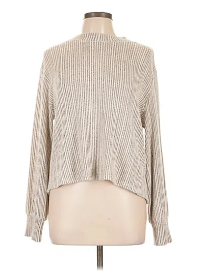 Pre-owned Lush Turtleneck Sweater In Tan