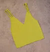 Lush Women's Neon Moon Basic Tank In Yellow In Green