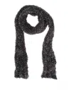 Lussi Lurex Silk Scarf In Black
