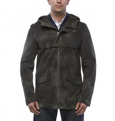 Lusso Beni Antioch Hoodie Jacket In Olive In Green