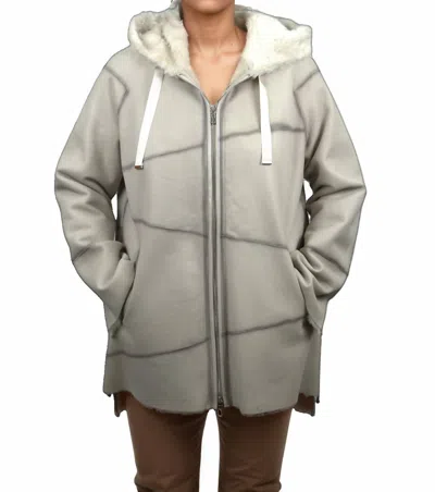 Lusso Beni Array Jacket In Beige In Gray