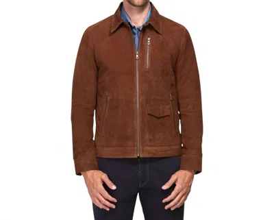 Lusso Beni Bostra Jacket In Cognac In Brown