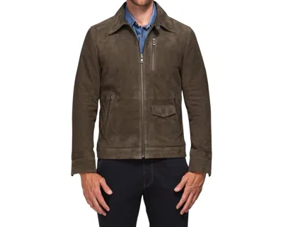 Lusso Beni Bostra Jacket In Olive In Brown