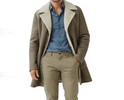 Lusso Beni Estelle Coat In Taupe In Beige