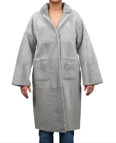 Lusso Beni Haze Coat In Gray