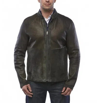 Lusso Beni Jericho Bomber Jacket In Olive In Green