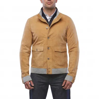 Lusso Beni Julius Jacket In Mustard In Brown