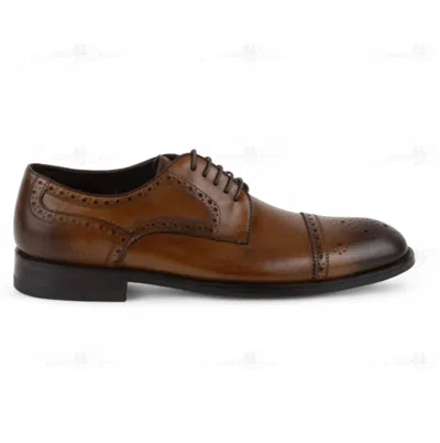 Lusso Beni Men's Cicero Shoe In Cognac In Brown