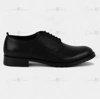 Lusso Beni Men's Democritus Leather Shoes In Black