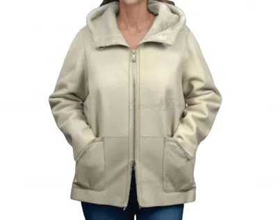 Lusso Beni Motion Jacket In Beige In Neutral