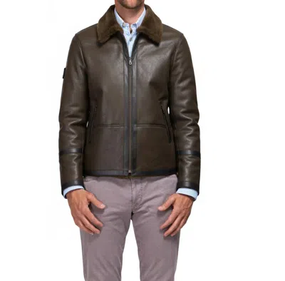 Lusso Beni Ode Jacket In Olive In Green