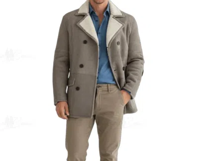 Lusso Beni Onyx Jacket In Beige In Grey