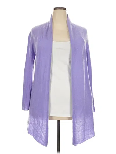 Pre-owned Lusso Cardigan Sweater In Purple