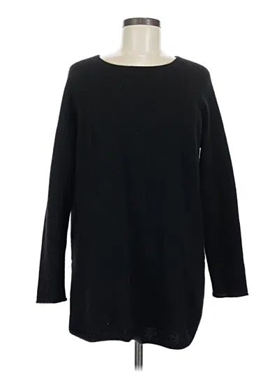 Pre-owned Lusso Cashmere Pullover Sweater In Black