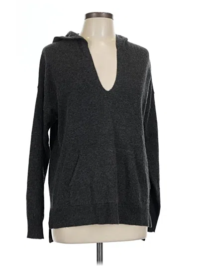 Pre-owned Lusso Cashmere Pullover Sweater In Gray