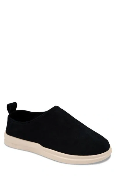 Lusso Cloud Gehry Suede Clog In Jet Black/shortbread