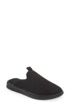Lusso Cloud Pelli Waffle Knit Slipper In Black